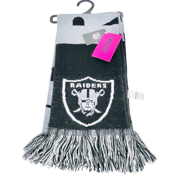 FOCO Las Vegas Raiders Team Logo Neck Scarf Unisex NFL Official Logo New - Picture 1 of 5